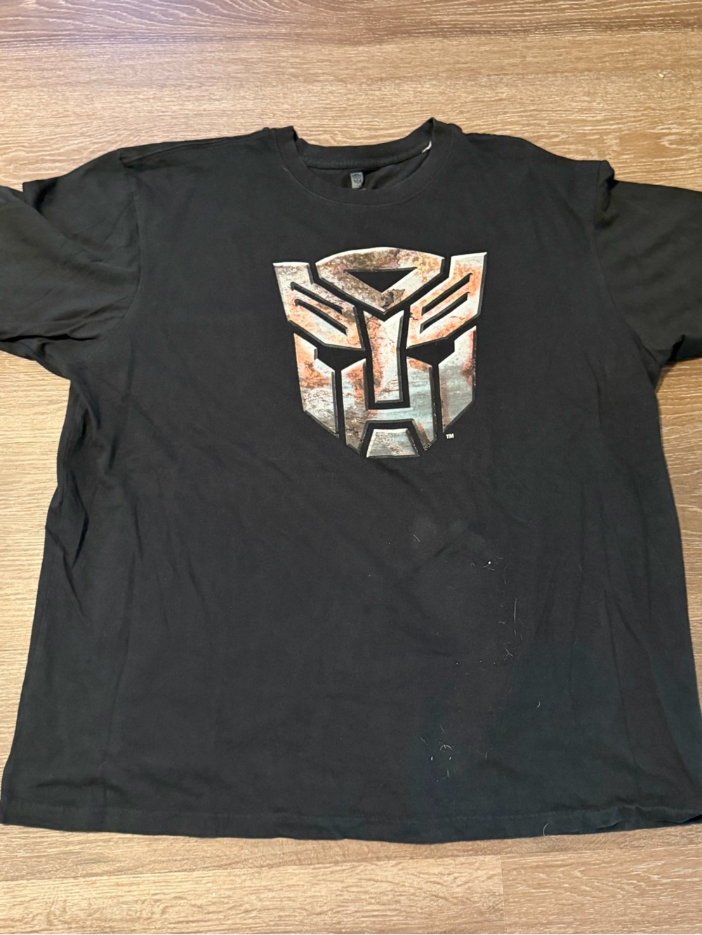 Men's Black Transformers Logo Graphic Tee